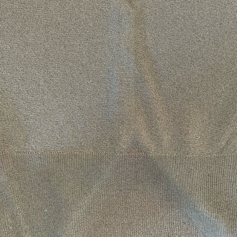 Shimmery silver light weight dressy button up top/layer. - Picture 6 of 6